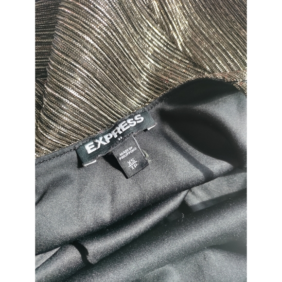 Express black and gold sparkly tank size x small - Picture 3 of 3